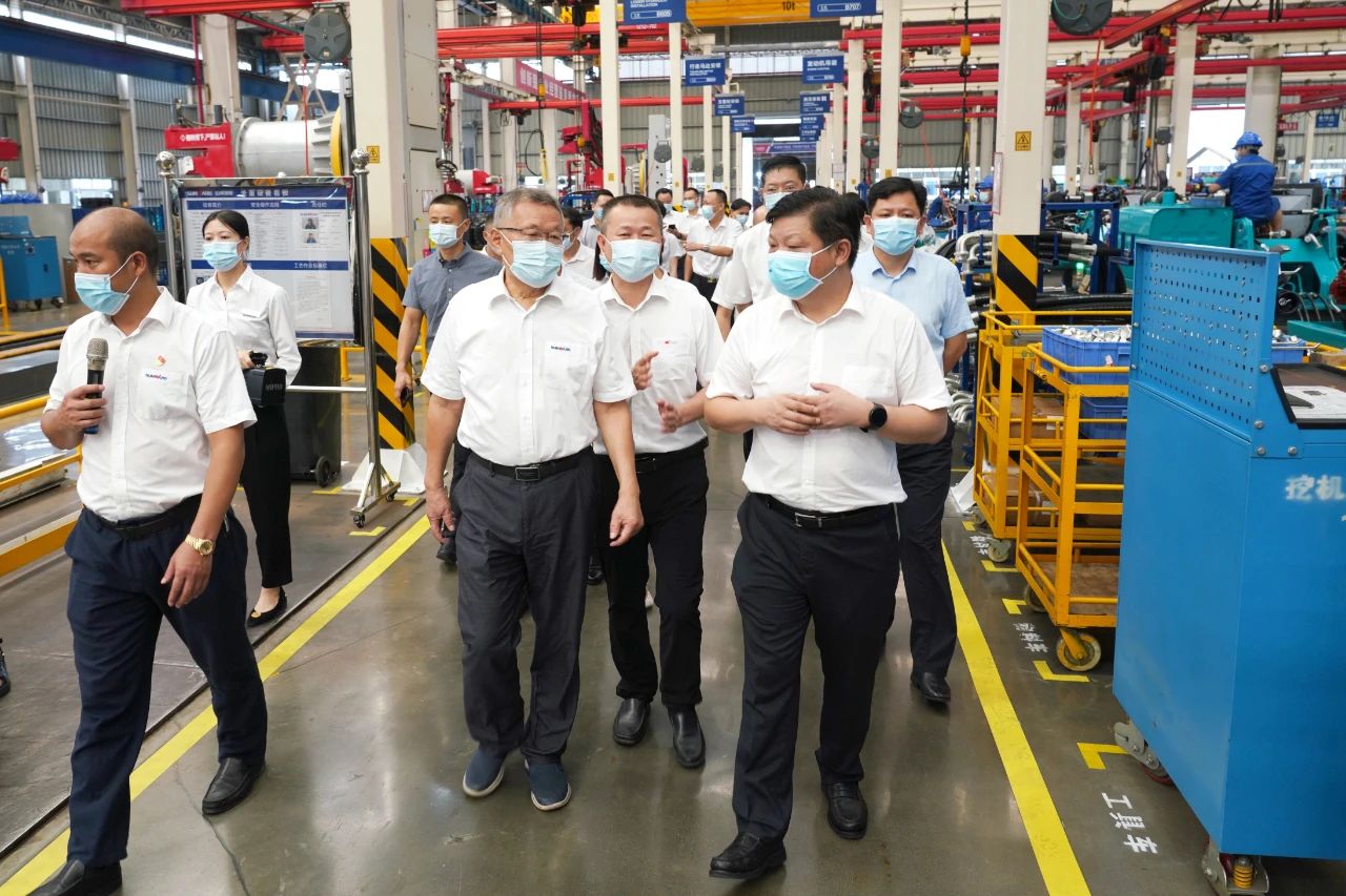 长沙县委书记付旭明调研宝运莱智能