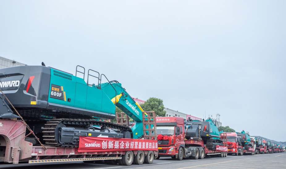 里程碑！宝运莱智能出口欧洲第20000台暨大型挖掘机批量交付仪式成功举行